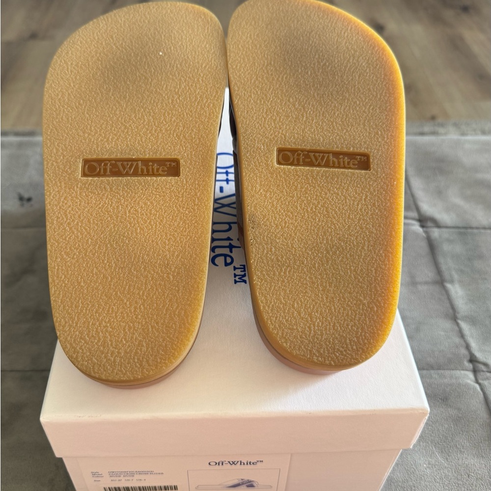 Off-White Criss-Cross Leather Slides -
Size 37 - Picture 5 of 13